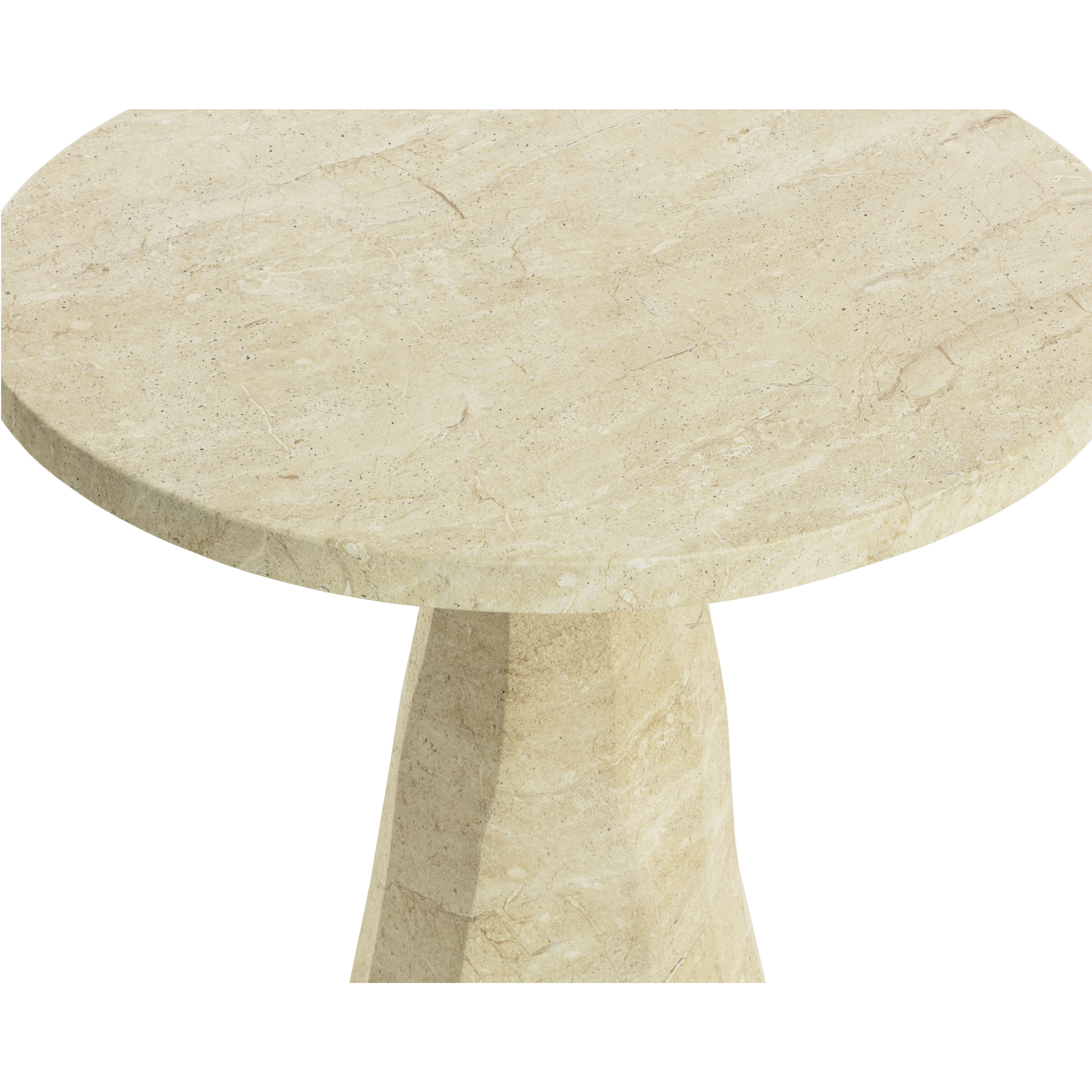 Kliff 34 X 30 inch Travertine Look Outdoor Bistro Table